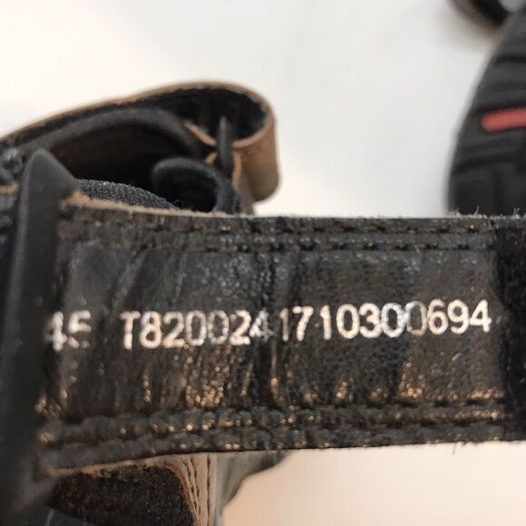 ECCO Receptor Technology Sports Sandals Men's 12 EU 45 Brown Leather Hook & Loop - Picture 9 of 11